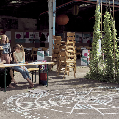 Game for kids of Architects for Future Hamburg at the Aspaltsprenger Festival for urban natures in 2024